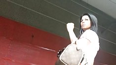 xà cạp tại ga tàu điện ngầm