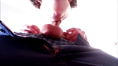 Spandex angel - shiny red catsuit slut