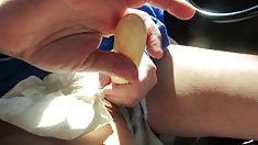 Cumming với dildo và bằng miệng b