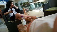 thẳng thắn pantyhose feet