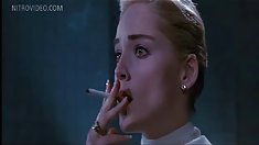 Celeb sharon stone nhấp nháy pussy