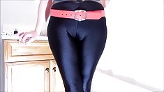 Thiên thần spandex - cumming trên spandex của tôi